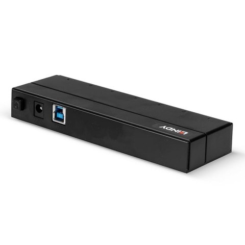 Lindy 43228 huby i koncentratory USB 3.2 Gen 1 (3.1 Gen 1) Type-A 5000 Mbit/s Czarny Lindy