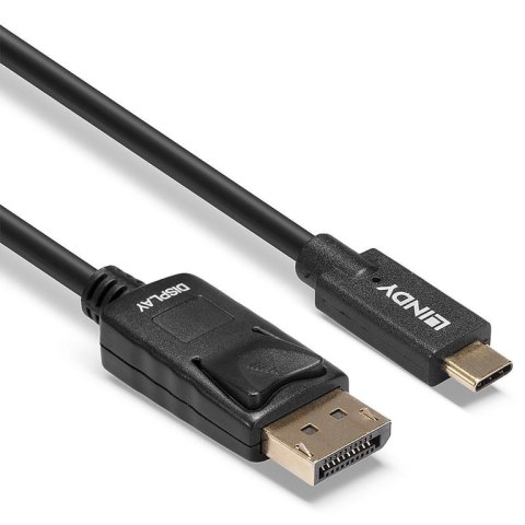 Lindy 43305 adapter kablowy 5 m USB Type-C DisplayPort Czarny Lindy