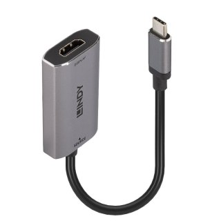 Lindy 43327 adapter kablowy 0,11 m USB Type-C HDMI Czarny, Szary Lindy