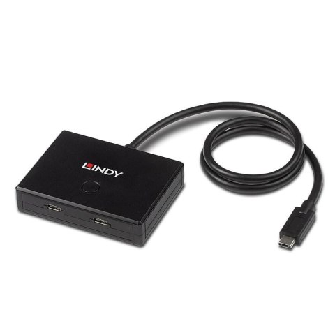 Lindy 43329 huby i koncentratory USB 3.2 Gen 1 (3.1 Gen 1) Type-C 5000 Mbit/s Czarny Lindy