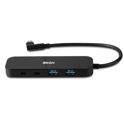 Lindy 43334 huby i koncentratory USB 3.2 Gen 2 (3.1 Gen 2) Type-C 10000 Mbit/s Czarny Lindy