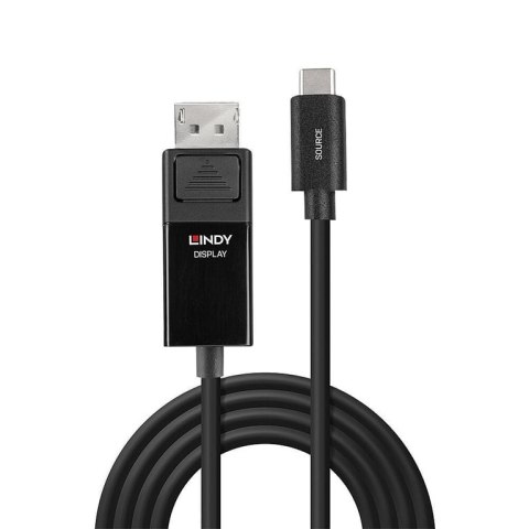 Lindy 43341 adapter kablowy 1 m USB Type-C DisplayPort Czarny Lindy