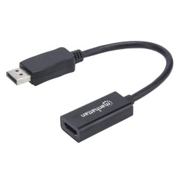 Manhattan 151634 adapter kablowy 0,15 m HDMI Typu A (Standard) DisplayPort Czarny Manhattan