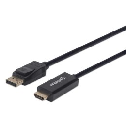 Manhattan 153195 adapter kablowy 1 m DisplayPort HDMI Czarny Manhattan