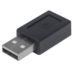 Manhattan 354653 zmieniacz płci / kabli USB A USB C Czarny Manhattan