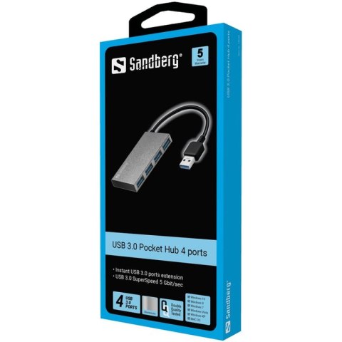 Sandberg USB 3.0 Pocket Hub 4 ports Sandberg