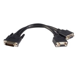 StarTech DMSVGAVGA1 adapter kablowy 0,2 m DMS 2 x VGA (D-Sub) Czarny StarTech.com