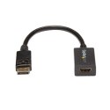 StarTech DP2HDMI2 adapter kablowy 0,21 m DisplayPort HDMI Czarny StarTech.com