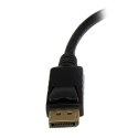 StarTech DP2HDMI2 adapter kablowy 0,21 m DisplayPort HDMI Czarny StarTech.com