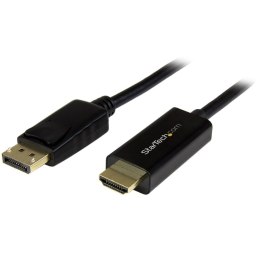 StarTech DP2HDMM2MB adapter kablowy 2 m HDMI Typu A (Standard) DisplayPort Czarny StarTech.com