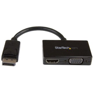 StarTech DP2HDVGA adapter kablowy 0,15 m Czarny StarTech.com