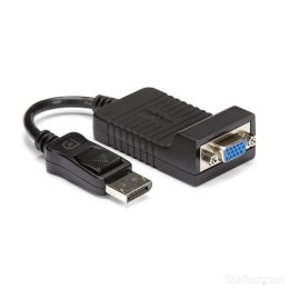 StarTech DP2VGA adapter kablowy 0,08 m DisplayPort VGA (D-Sub) Czarny StarTech.com