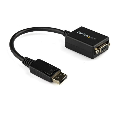 StarTech DP2VGA2 adapter kablowy 0,225 m DisplayPort VGA (D-Sub) Czarny StarTech.com