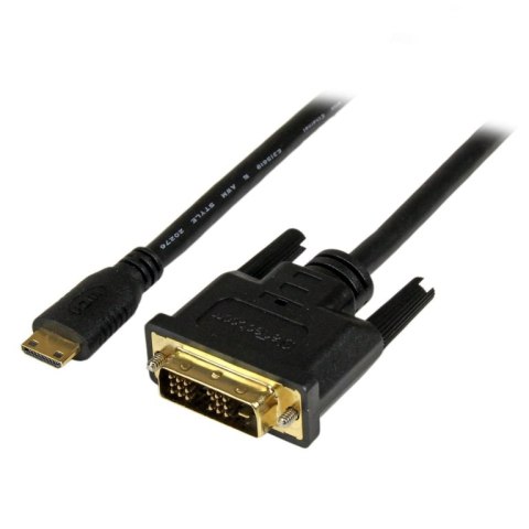 StarTech HDCDVIMM1M adapter kablowy 1 m Mini-HDMI DVI-D Czarny StarTech.com