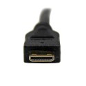 StarTech HDCDVIMM1M adapter kablowy 1 m Mini-HDMI DVI-D Czarny StarTech.com