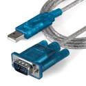 StarTech ICUSB232SM3 zmieniacz płci / kabli DB-9 USB 2.0 A Niebieski, Przezroczysty StarTech.com