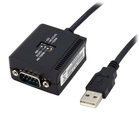 StarTech RS422 RS485 USB Cable Adapter DB9 M USB-A FM Czarny StarTech.com