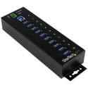 StarTech ST1030USBM huby i koncentratory USB 3.2 Gen 1 (3.1 Gen 1) Type-B 5000 Mbit/s Czarny StarTech.com