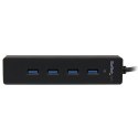 StarTech ST4300PBU3 huby i koncentratory USB 3.2 Gen 1 (3.1 Gen 1) Type-A 5000 Mbit/s Czarny StarTech.com