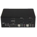 StarTech SV231DPDDUA przełącznik KVM Czarny StarTech.com