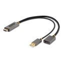 StarTech 128-HDMI-DISPLAYPORT adapter kablowy 0,3 m HDMI Typu A (Standard) Czarny, Szary StarTech.com