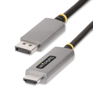 StarTech 133DISPLAYPORTHDMI21 adapter kablowy 2 m DisplayPort HDMI Czarny, Srebrny StarTech.com