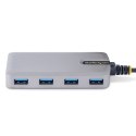 StarTech 5G4AB-USB-C-HUB huby i koncentratory USB 3.2 Gen 1 (3.1 Gen 1) Type-C 5000 Mbit/s Szary StarTech.com