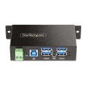 StarTech 5G4AINDRM-USB-A-HUB huby i koncentratory USB 3.2 Gen 1 (3.1 Gen 1) Type-B 5000 Mbit/s Czarny StarTech.com