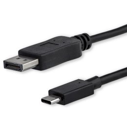 StarTech CDP2DPMM6B adapter kablowy 1,8 m DisplayPort USB Type-C Czarny StarTech.com