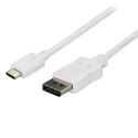 StarTech CDP2DPMM6W adapter kablowy 1,8 m USB Type-C DisplayPort Biały StarTech.com