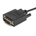 StarTech CDP2DVIMM1MB adapter kablowy 1 m USB Type-C DVI-D Czarny StarTech.com