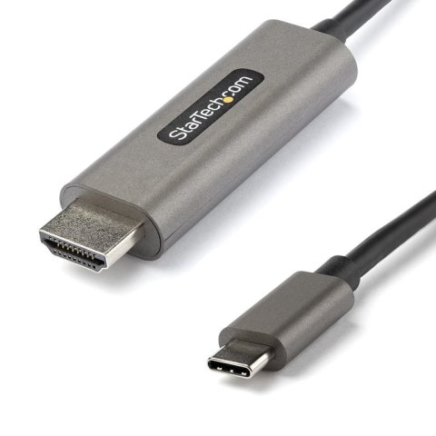 StarTech CDP2HDMM3MH adapter kablowy 3 m HDMI Typu A (Standard) USB Type-C Czarny, Srebrny StarTech.com