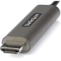 StarTech CDP2HDMM3MH adapter kablowy 3 m HDMI Typu A (Standard) USB Type-C Czarny, Srebrny StarTech.com