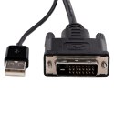 StarTech DVI2DP2 adapter kablowy 0,254 m DVI-D DisplayPort Czarny StarTech.com