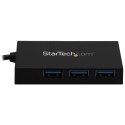 StarTech HB30A3A1CFB huby i koncentratory USB 3.2 Gen 1 (3.1 Gen 1) Type-A 5000 Mbit/s Czarny StarTech.com