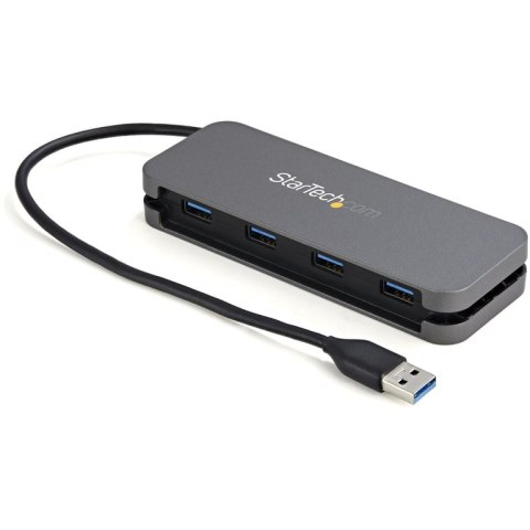 StarTech HB30AM4AB huby i koncentratory USB 3.2 Gen 1 (3.1 Gen 1) Type-A 5000 Mbit/s Czarny, Szary StarTech.com