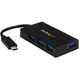 StarTech HB30C4AFS huby i koncentratory USB 3.2 Gen 1 (3.1 Gen 1) Type-C 5000 Mbit/s Czarny StarTech.com