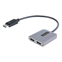 StarTech MST14DP122HD adapter kablowy 0,3 m DisplayPort 2 x HDMI Czarny, Szary StarTech.com