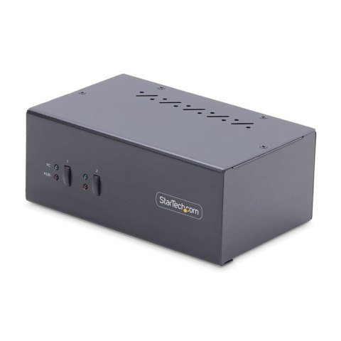 StarTech P2DD46A2-KVM-SWITCH przełącznik KVM Czarny StarTech.com