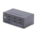 StarTech P2DD46A2-KVM-SWITCH przełącznik KVM Czarny StarTech.com