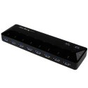 StarTech ST103008U2C huby i koncentratory USB 3.2 Gen 1 (3.1 Gen 1) Type-B 5000 Mbit/s Czarny StarTech.com