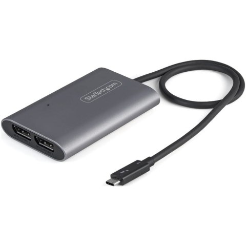 StarTech TB32DP14 adapter kablowy 0,46 m Thunderbolt 3 2 x DisplayPort Srebrny StarTech.com