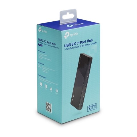 TP-Link UH700 huby i koncentratory USB 3.2 Gen 1 (3.1 Gen 1) Micro-B 5000 Mbit/s Czarny TP-Link