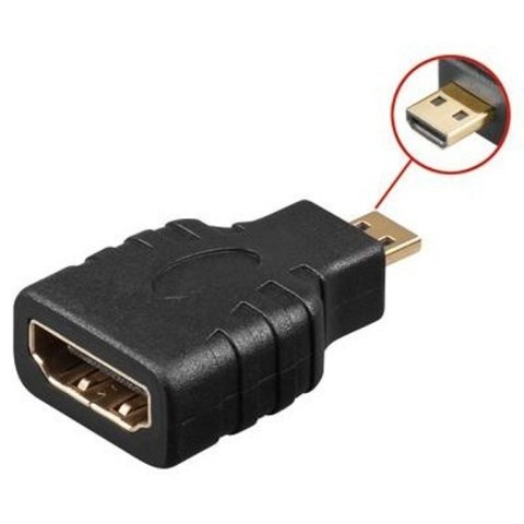 Techly 305144 zmieniacz płci / kabli HDMI Micro D HDMI-A Czarny Techly