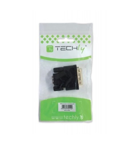 Techly IADAP-DVI-HDMI-F zmieniacz płci / kabli DVI-D Czarny Techly