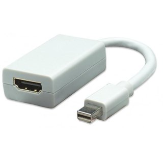 Techly IADAP-MDP-HDMIF adapter kablowy 0,15 m Mini DisplayPort HDMI Biały Techly