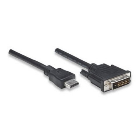 Techly ICOC-HDMI-D-045 adapter kablowy 5 m DVI-D Czarny Techly