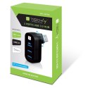 Techly IUSB3-HUB3-ROTB huby i koncentratory USB 3.2 Gen 1 (3.1 Gen 1) Type-A 5000 Mbit/s Czarny Techly