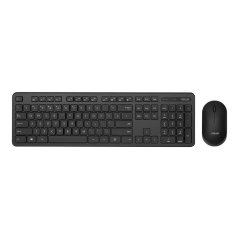 ASUS CW100 klawiatura Dołączona myszka RF Wireless QWERTZ Niemiecki Czarny ASUS