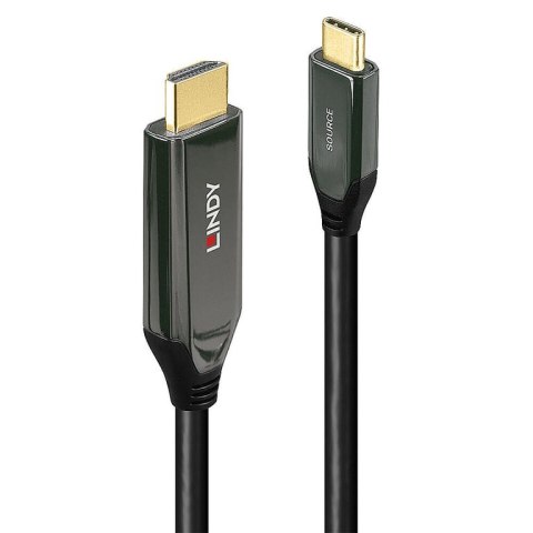 Lindy 43367 adapter kablowy 1 m USB Type-C HDMI Typu A (Standard) Czarny Lindy